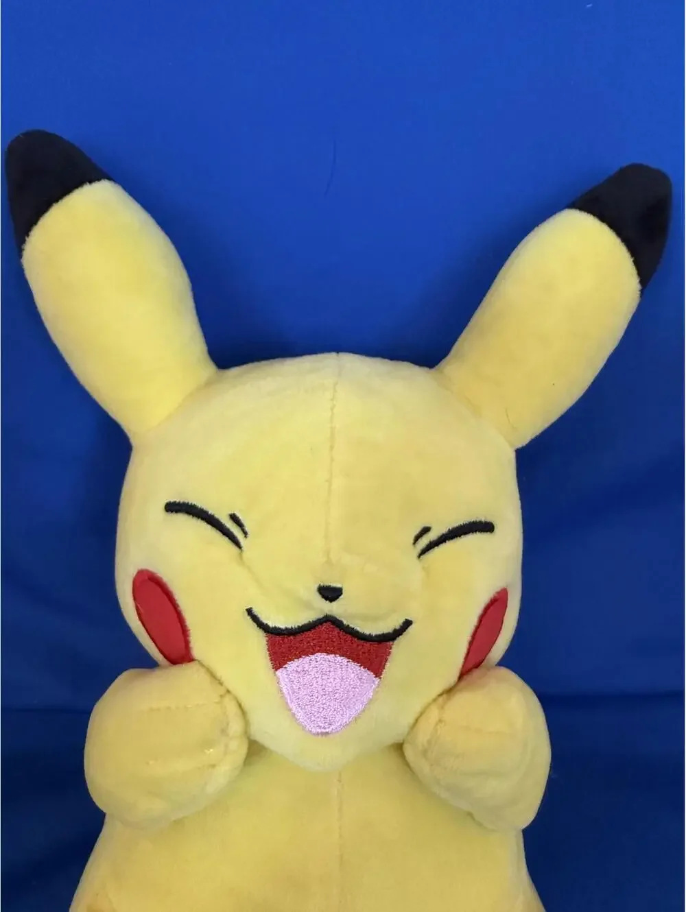 Pikachu Plush Happy Closed Eyes Pokemon Official WCT Wicked Cool Toys 10